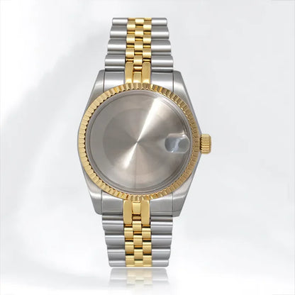 PVD Gold Rose gold 36mm Oyster Case Glass Sapphire AR Coating High Quality NH35/NH36