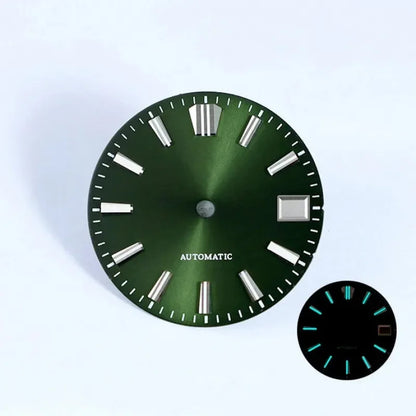 28.5mm Sunburst Dial GS MOD Blue Lume NH35 Movement No Lume