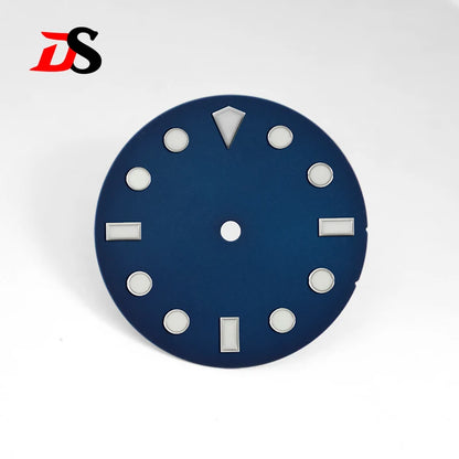 28.5mm Fine Sand Dial No Tick Mark No Literal Diamond Index BGW9 Blue Lume NH35 No Date