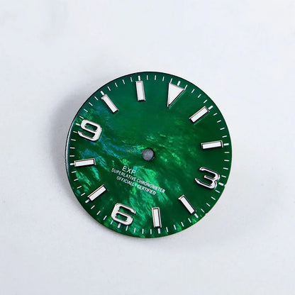 28.5mm 369 Dial Natural Shell MOD BGW9 Lume NH35NH36 Movement Black Lume