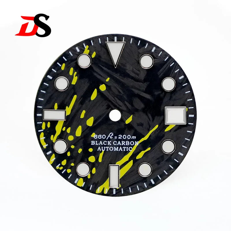 Colorful Graffiti Carbon Fiber Dial Color Ink SUB Blue Green Lume