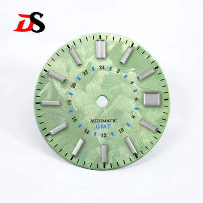 DS Sakura Blue GMT Dial No Luminous NH34GMT Movement 28.5MM