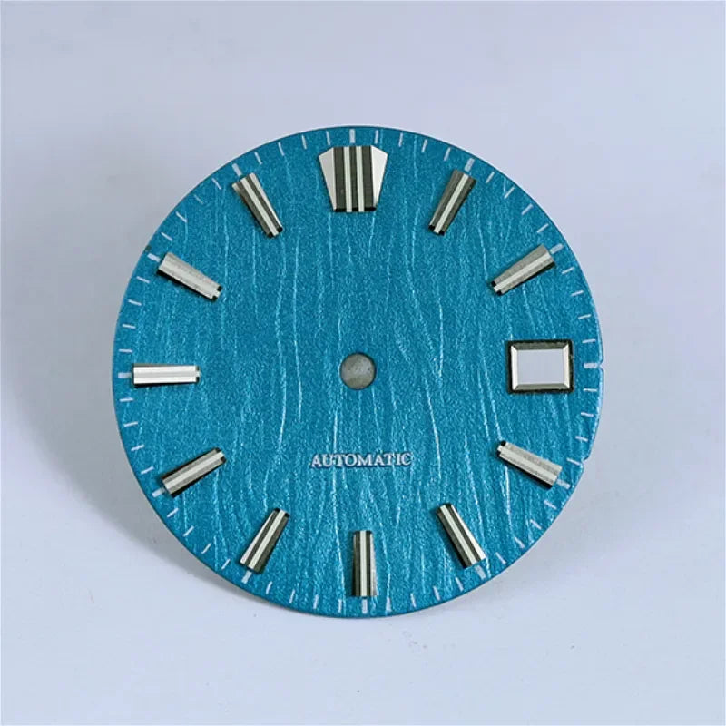 28.5mm Birch Dial GS MOD Blue Lume NH35 movement No Lume