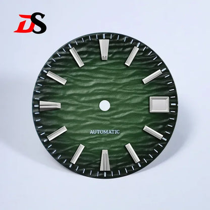Wave Dial 28.5mm Gradient No Lume for NH35/NH38 Movement 3 O'clock Date/no Date