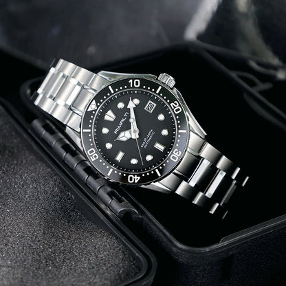 RIMALTI40mm New Matte Style High-quality Automatic Machinery Classic Business Sapphire 20BAR NH35 Mechanical Movement