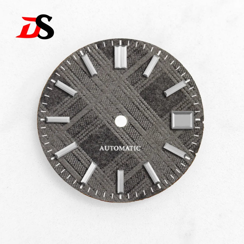 28.5mm Dial Texture Watch Faces No Lume Modified for Nh36 Nh35 Movement