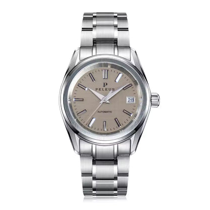 Straight Emery Cloth Texture Men's Watch Automatic Mechanical Business Watch Luxury Sapphire High-quality NH35 Movement Waterproof