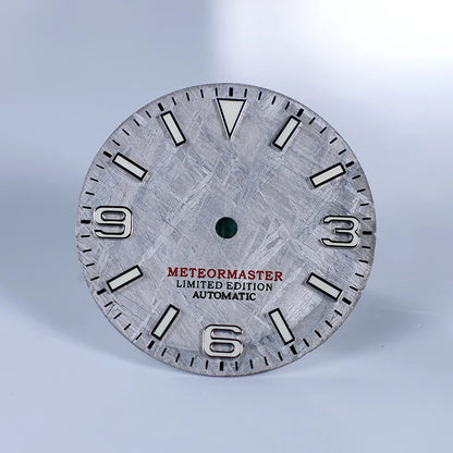 Natural Gray Meteorite Dial