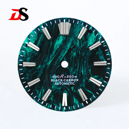 Lava Carbon Fiber No Lume GS MOD Fit NH35 NH38 Movement 28.5mm