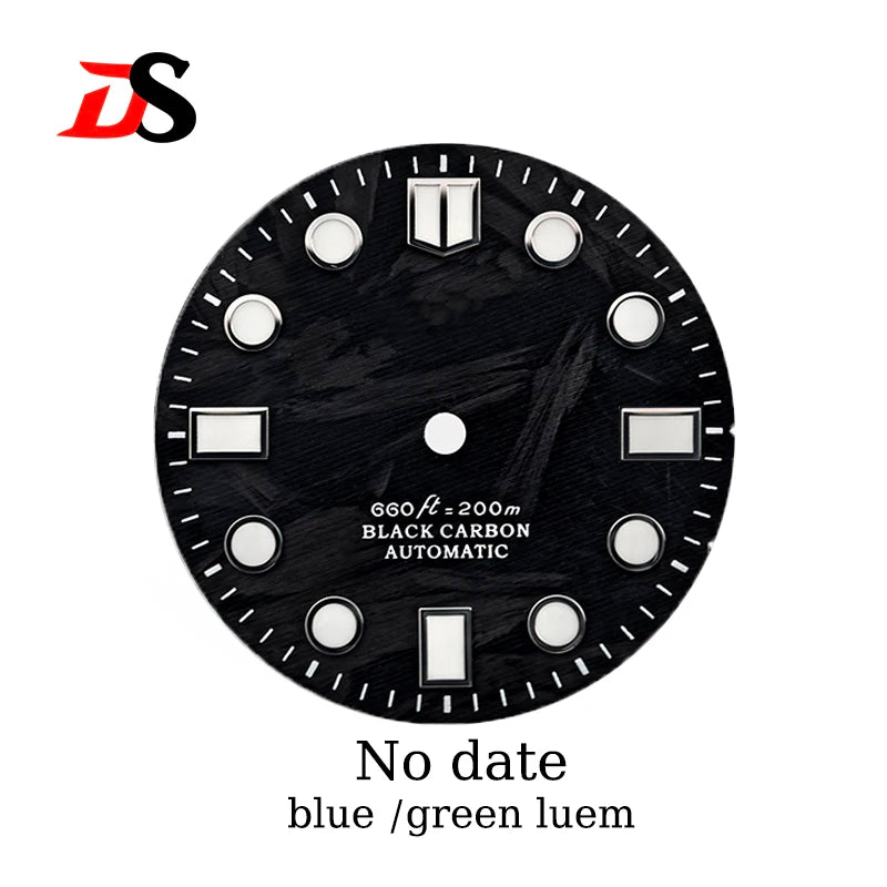 Carbon Fiber Dial NO Date NH35NH38 Movement BGW9 Blue/C3 Green Lume