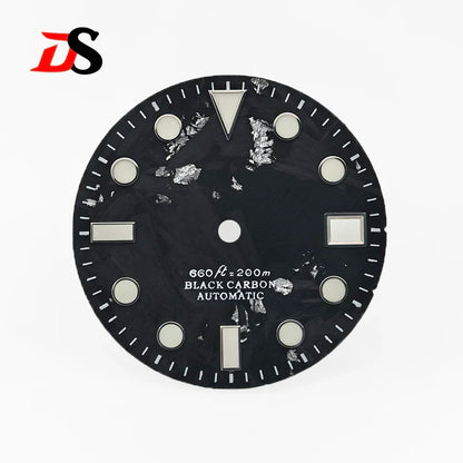 28.5MM Dial Carbon Fiber Dial BGW9 C3 Lume YM Index NH35 Movement
