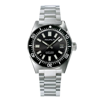 RIMALTI 62MAS 40mm Watch Sunburst Dial Classic Men's Watch Nh35 Automatic Movement Waterproof Luminous Sapphire Glass