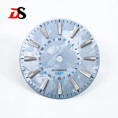 Sakura Blue GMT Dial NH34GMT Movement BGW9 C3 Lume No Date 28.5mm