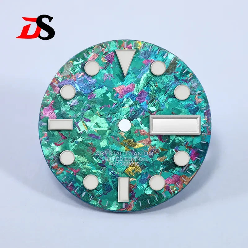 SUB 28.5mm Dial BGW9 C3 Lume Ice Crystal Titanium for NH35 NH36 Movement