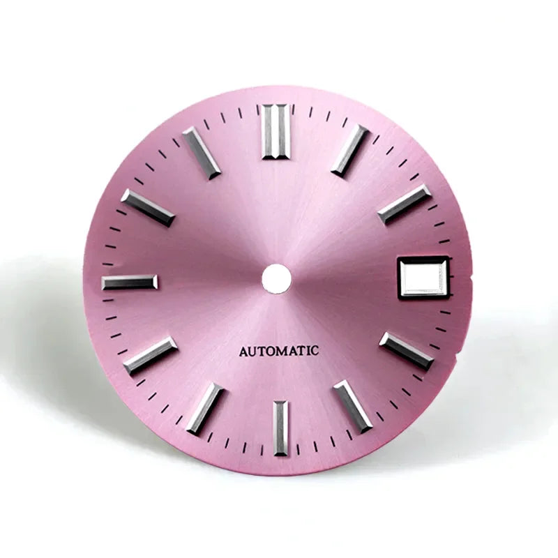 28.5mm Sunburst Dial No Lume NH35 Movement Classic Watch Dial