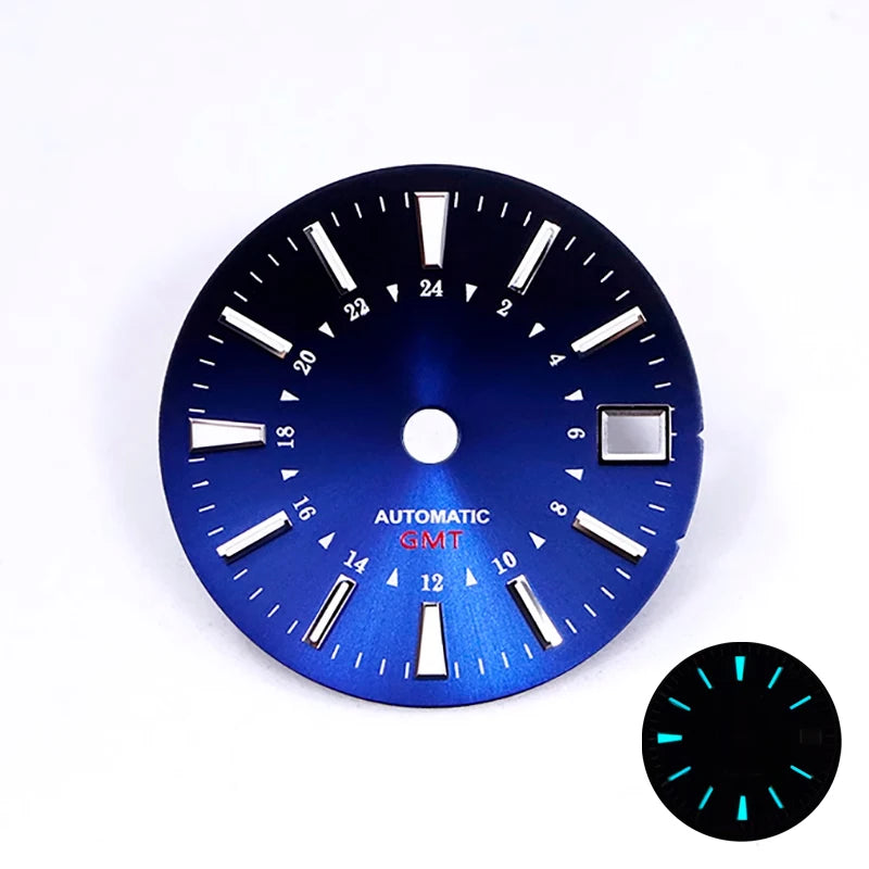 NH34 GMT Bamboo GS Sunburst Dial