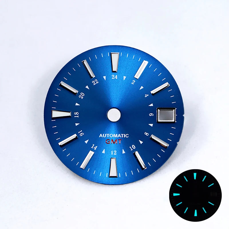 NH34 GMT Bamboo GS Sunburst Dial