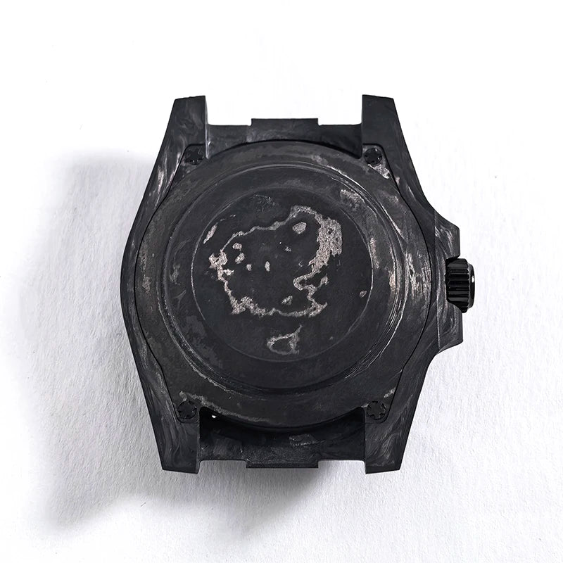 40.5mm Carbon Fiber SUB Diving Case Sapphire Glass for 3135 Movement 28.5-29mm Dial