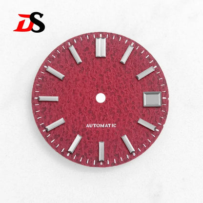 28.5mm Dial Texture Watch Faces No Lume Modified for Nh36 Nh35 Movement