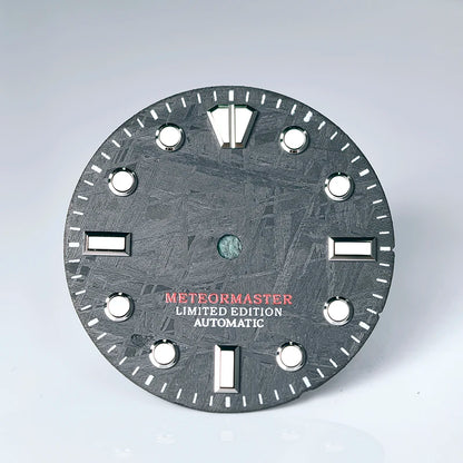 Natural Black Meteorite Dial