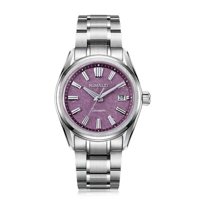 RIMALTI 40mm Watch Linen Dial High-quality Automatic Mechanical Luxury Classic Business Watch Sapphire NH35 Movement 10BAR