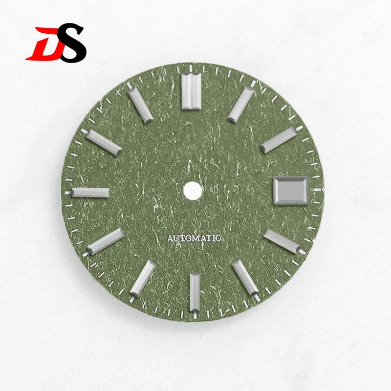 28.5MM Dial Texture Surface Watch Dial for NH35/NH36 Movement SKX007 No Lume Art Style