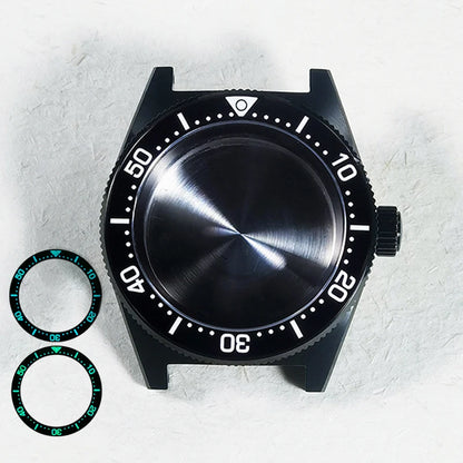 62MAS 40mm Black Case PVD Stainless Steel Case Sapphire Glass AR Coating NH34GMT NH35 Arab Bezel Ceramic