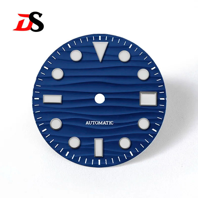 28.5mm Sea Wave Dial YM BGW9 C3 Lume Date NH35 NH34 Movement