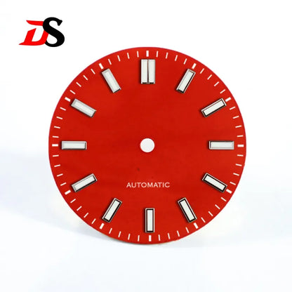 Orange Agate Stone Dial No date Natural 28.5mm NH38 Blue lume