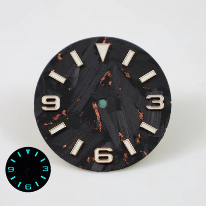 369 EXP Carbon Fiber Dial blue/green lume 28.5mm NH35