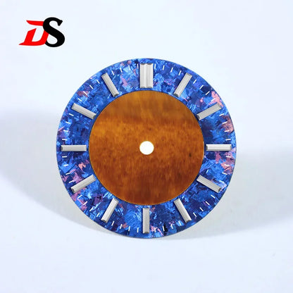 Natural 28.5mm Dial Tiger's Eye Stone Ice Crystal Stone Dial Creative Stitching High-quality NH38 Movement No Date