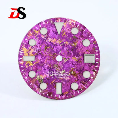 28.5mm Dial Crystal Titanium Text Dial Chaotic Texture BGW9 C3 Lume NH35 Movement