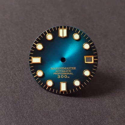 Marinemaster MM Index Dial Gold BGW9 C3 Lume for NH35NH36 Movement 28.5mm