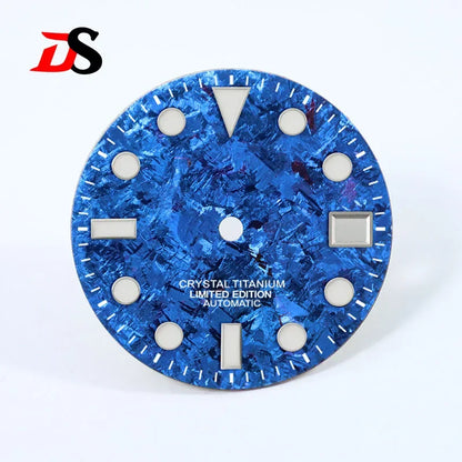 28.5mm Dial Crystal Titanium Text Dial Chaotic Texture BGW9 C3 Lume NH35 Movement