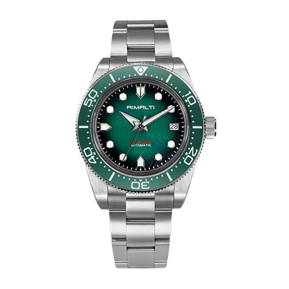 RMALTI 38mm Watch Men's Luxury 200 Meters Waterproof Dazzling Wind Pattern BGW9 Super Luminous NH35 Automatic Mechanical Watch