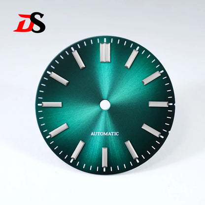Sunburst Matte Black No Date Dial for NH38 NH35 28.5mm No lume