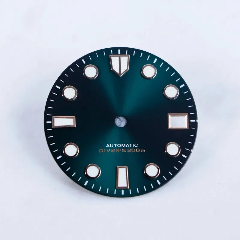 Sunburst 28.5mm Matte Dial Blue Lume for NH35/NH36 Movement