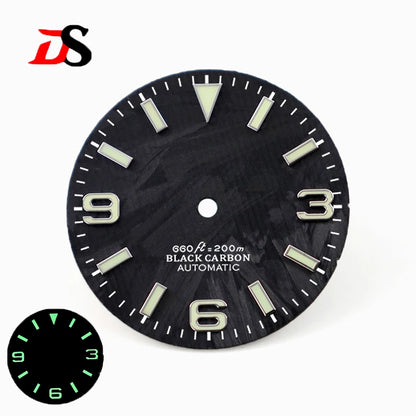 369 EXP Carbon Fiber Dial blue/green lume 28.5mm NH35