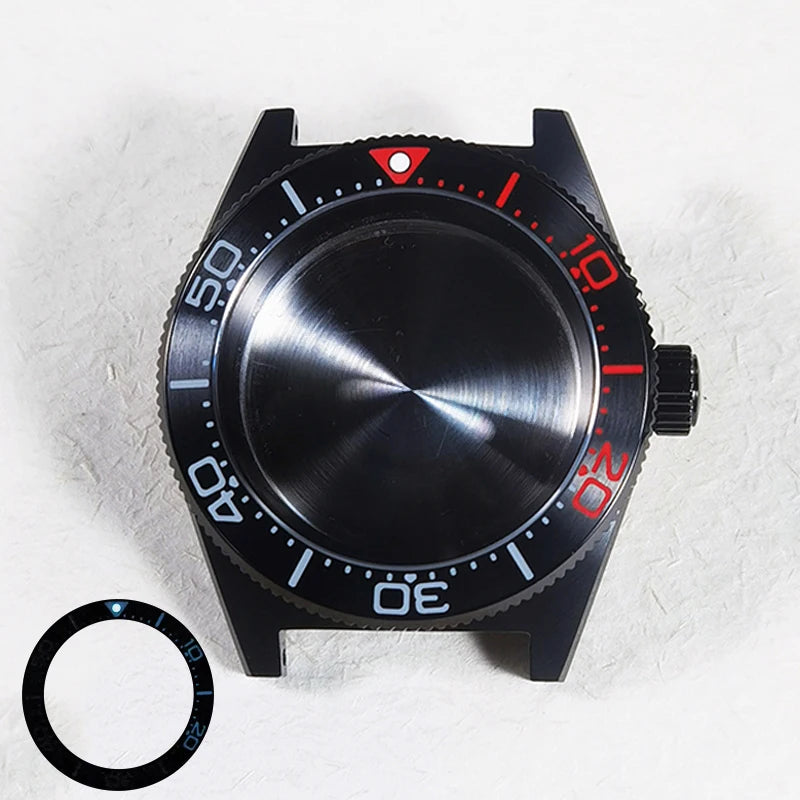 62MAS 40mm Black Case PVD Stainless Steel Case Sapphire Glass AR Coating NH34GMT NH35 Arab Bezel Ceramic