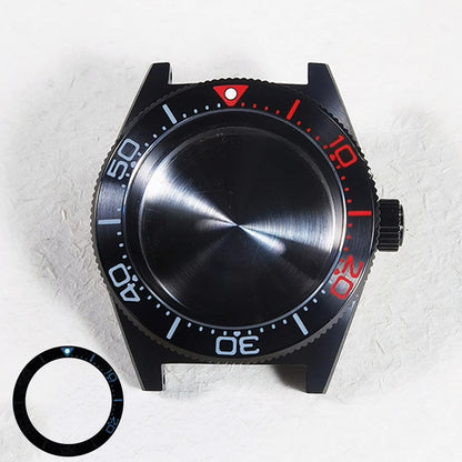 62MAS 40mm Black Case PVD Stainless Steel Case Sapphire Glass AR Coating NH34GMT NH35 Arab Bezel Ceramic