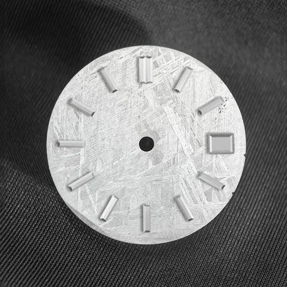 28.5mm Sterile Natural Gray Meteorite Dial NH35 NH36 movement