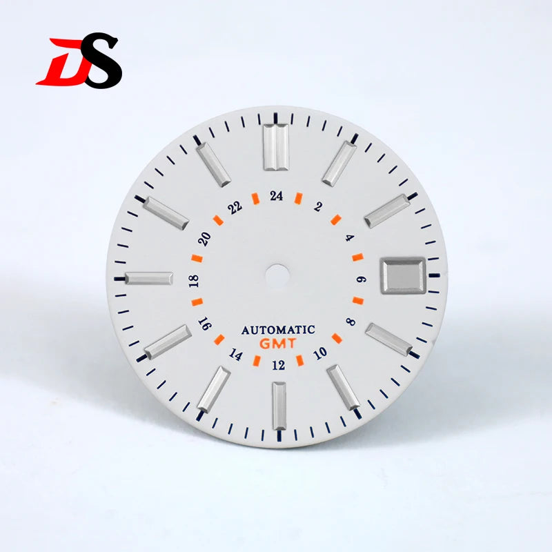 28.5mm Sunburst 24-hour GMT Sun Pattern No luminous Dial NH34 Movement