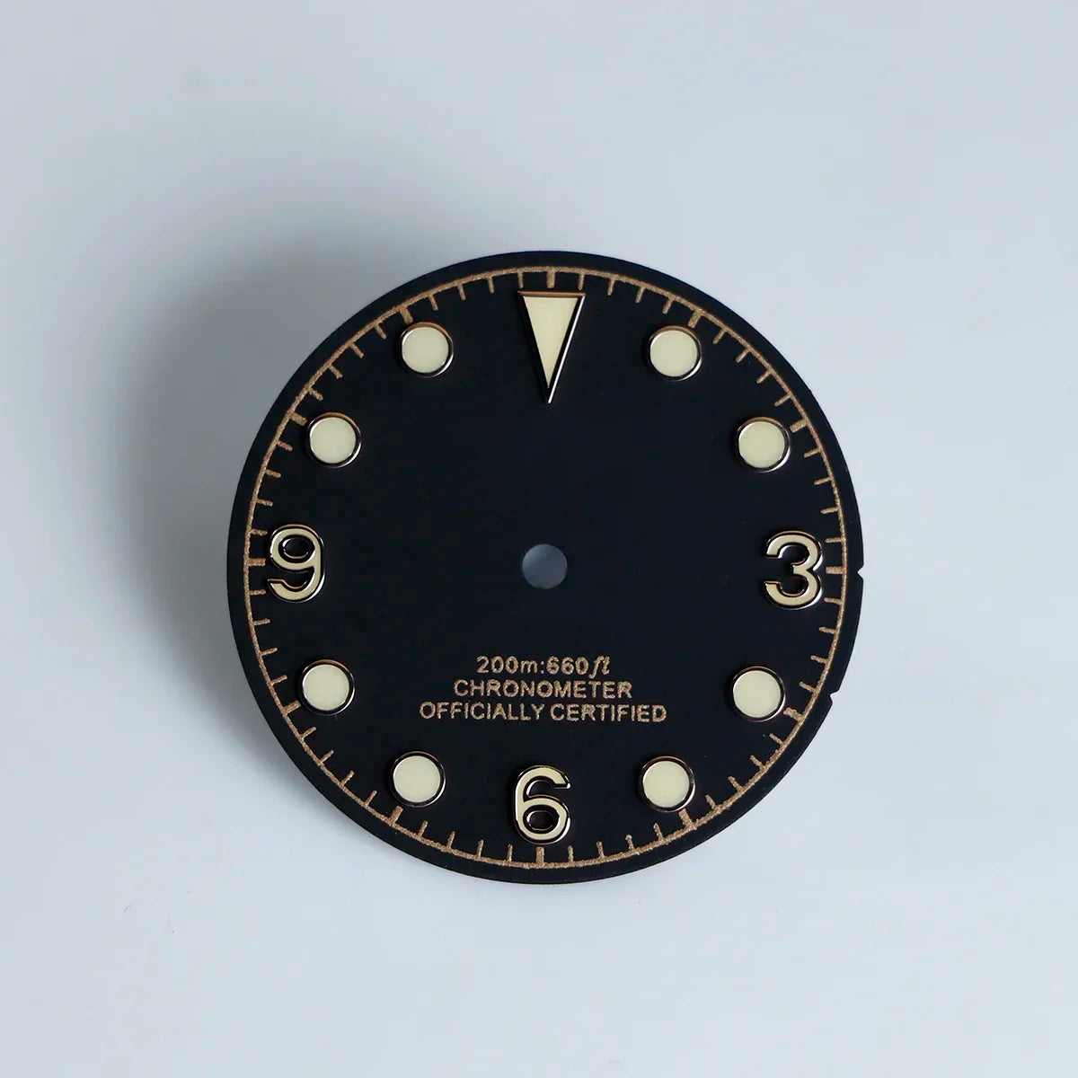 Retro 28.5mm Matte Dial Tudo 369 Beige Lume NH35 Movement