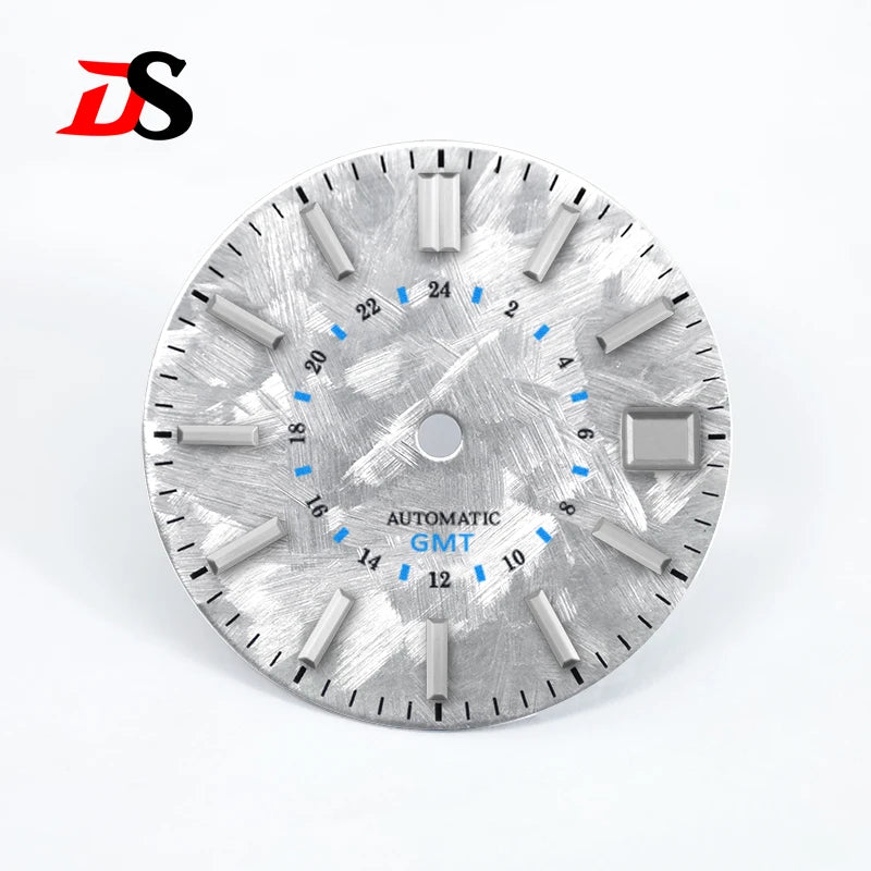 DS Sakura Blue GMT Dial No Luminous NH34GMT Movement 28.5MM