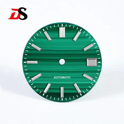 Malachite Dial No Lume for Nh35NH36 Movement Natural Stone BGW9 C3 Lume 28.5mm