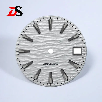 28.5mm Gradient Wave Pattern Dial Blue Lume for NH35/NH38 Movement