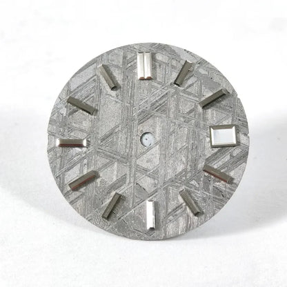 28.5mm Natural Grey Meteorite Dial No Lume NH35NH36 Movement No Tick Mark