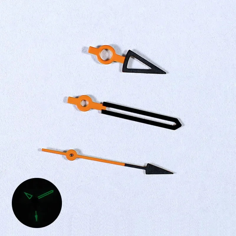 NH35 Watch Hand Modified Watch Accessories BGW9 C3 Lume Hour Hand Minute Hand Suitable for NH35 Movement Black Lume