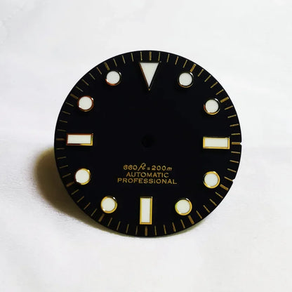 28.5mm Sunburst Matte Dial Gold YM Index BWG9 C3 Lume NH35NH36 Movement