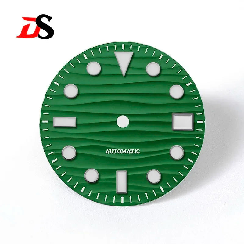 28.5mm Sea Wave Dial YM BGW9 C3 Lume Date NH35 NH34 Movement